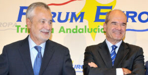 Manuel Chaves y José Antonio Griñán, expresidentes de la Junta de Andalucía