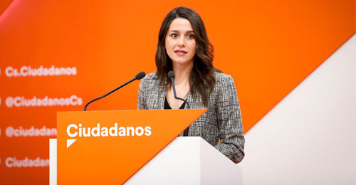 Inés Arrimadas, líder de Ciudadanos en Cataluña