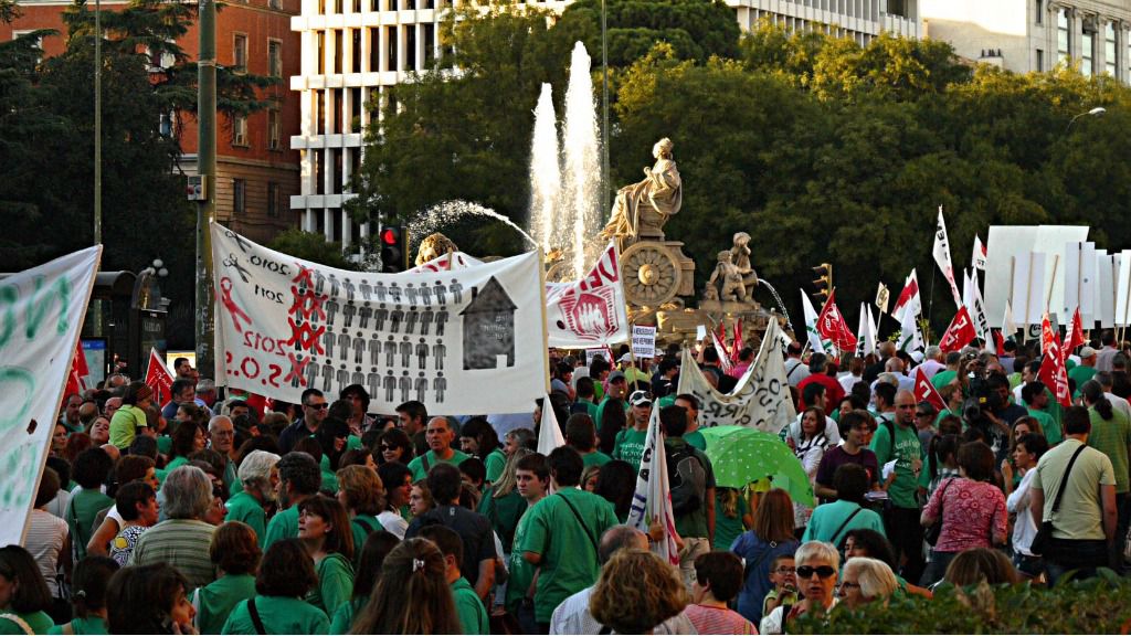 Manifestación de la Marea Verde