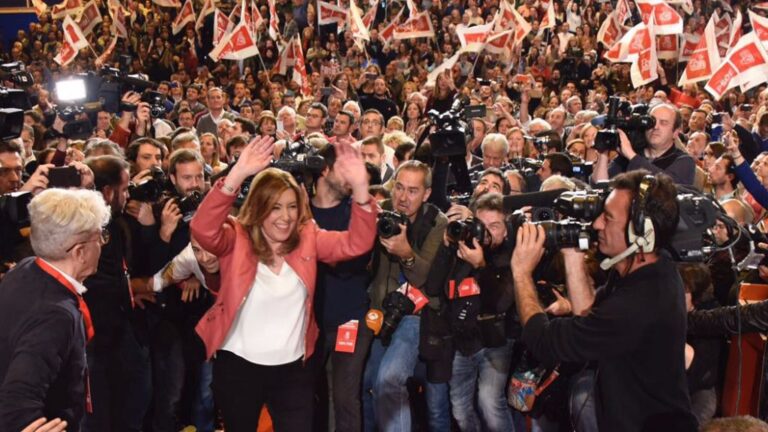 Susana Díaz en un acto del PSOE