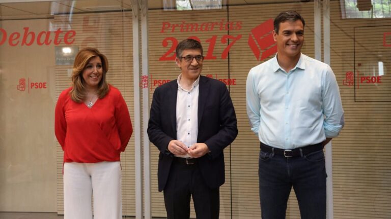 Debate PSOE Susana Díaz, Patxi López y Pedro Sánchez