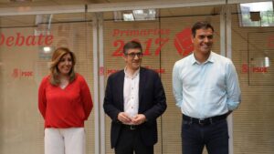 Debate PSOE Susana Díaz, Patxi López y Pedro Sánchez