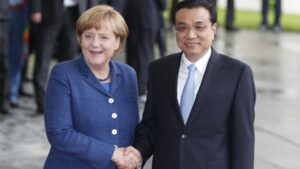 Angela Merkel y Li Keqiang