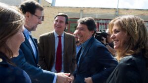 Mariano Rajoy, presidente del Gobierno con Ignacio Gónzalez, expresidente de la Comunidad de Madrid