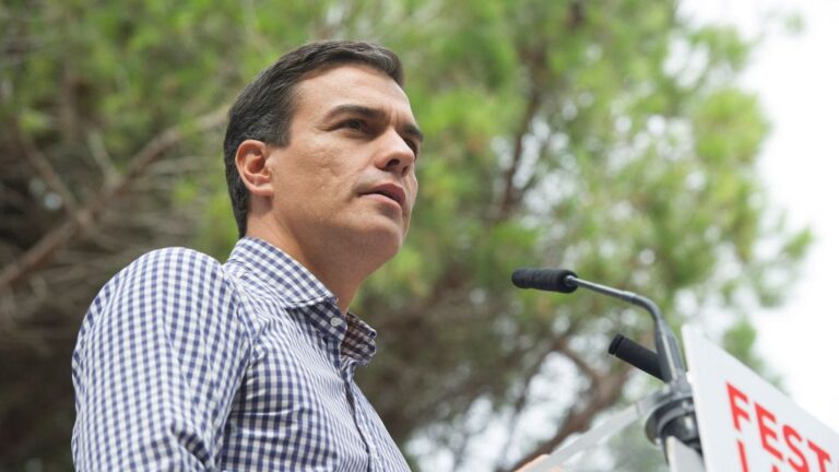 Pedro Sánchez, secretario general del PSOE