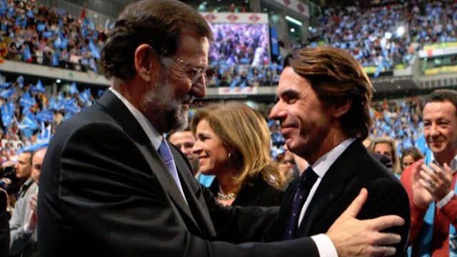 Mariano Rajoy y José María Aznar