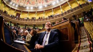 Mariano Rajoy con Soraya Sáenz de Santamaría