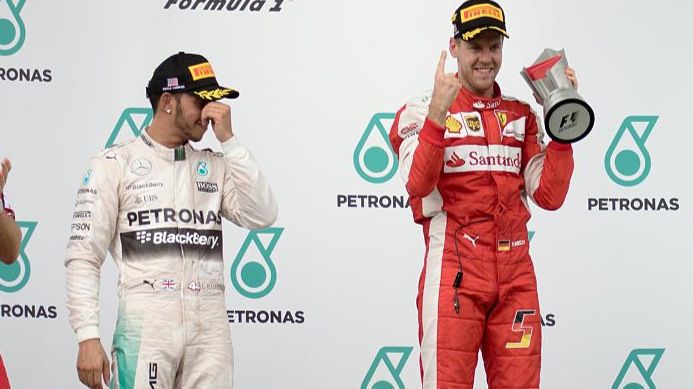 Lewis Hamilton y Sebastian Vettel