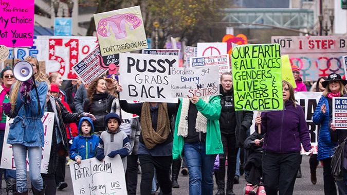 Marcha por los derechos de las mujeres en Washington.