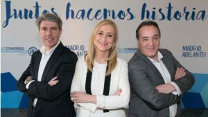 Cristina Cifuentes, Ángel Garrido y Jaime González Taboada