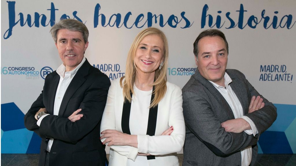 Cristina Cifuentes, Ángel Garrido y Jaime González Taboada