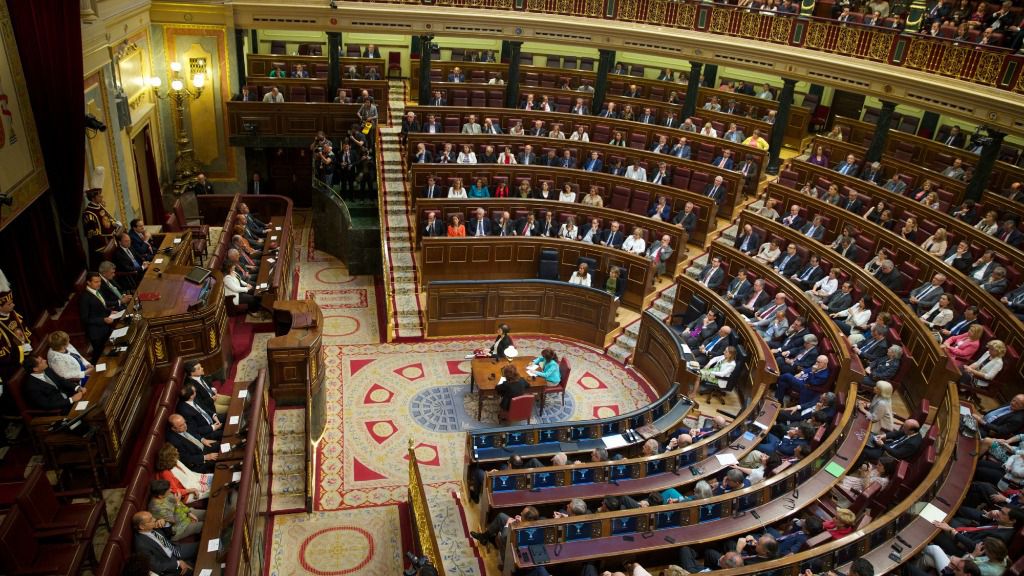 Interior del Congreso de los Diputados