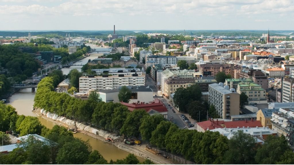 Vista de Turku, Finlandia