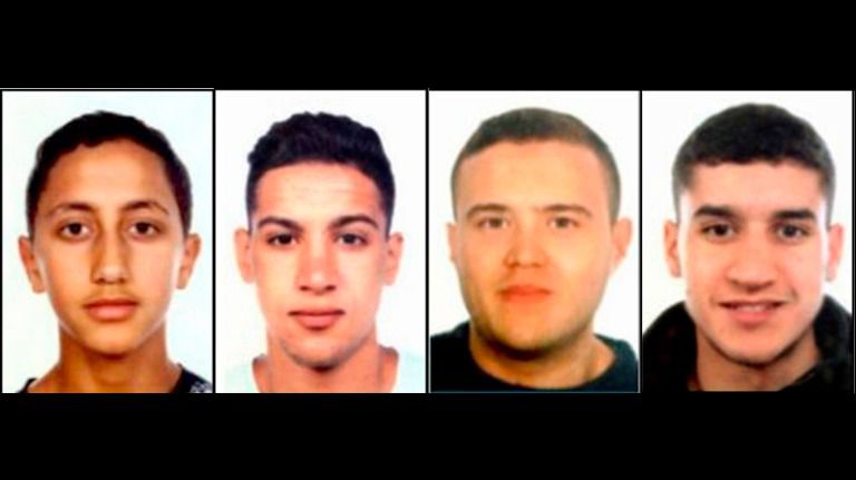 Sospechosos del atentado terrorista de Barcelona