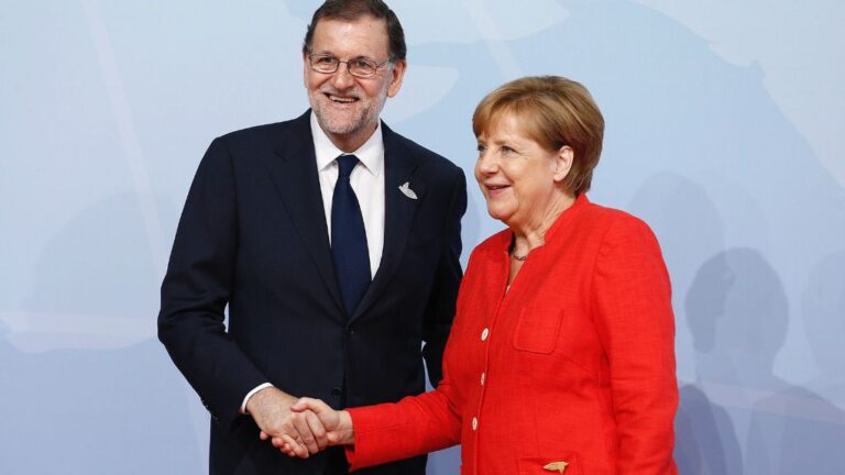 Mariano Rajoy y Angela Merkel