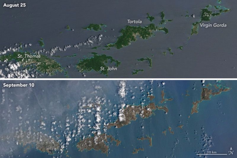 Islas del Caribe tras el paso de Irma