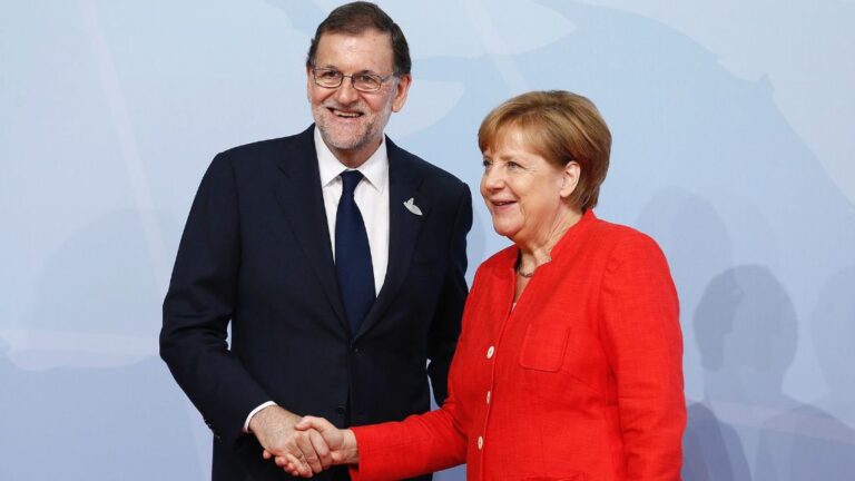 Mariano Rajoy y Angela Merkel