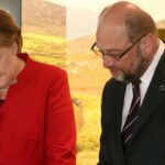 Angela Merkel y Martin Schulz