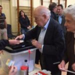 Jordi Pujol y Marta Ferrusola votando