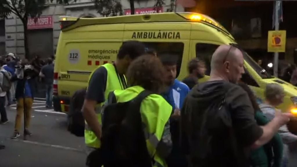 Ambulancia referéndum catalán