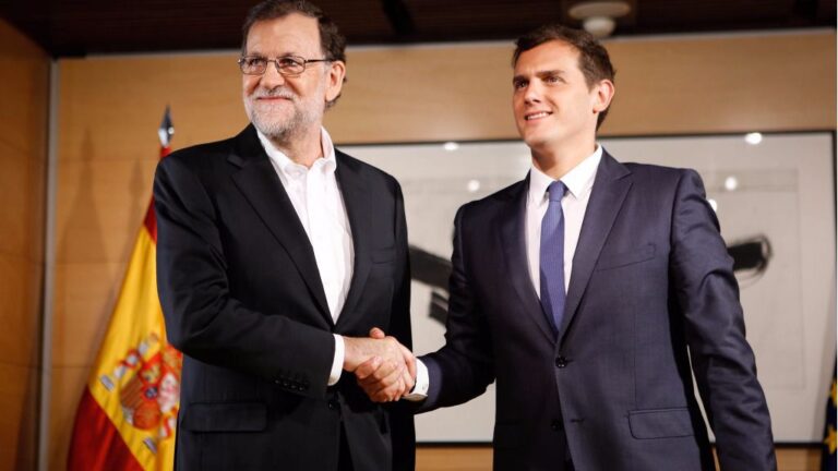 Mariano Rajoy, presidente del Gobierno con Albert Rivera, presidente de Ciudadanos