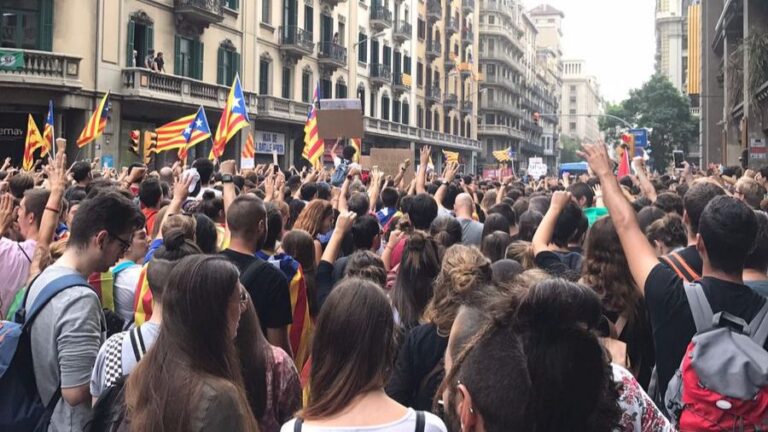 Concentraciones en Barcelona.