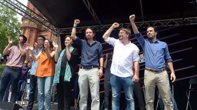 Acto de Unidos Podemos en 2016.