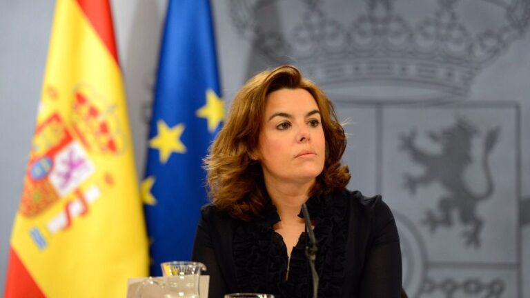 Soraya Sáenz de Santamaría, vicepresidenta del Gobierno