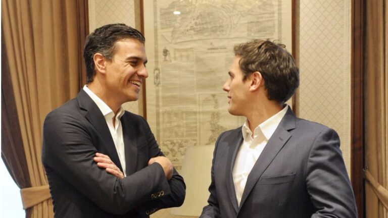 Pedro Sánchez y Albert Rivera