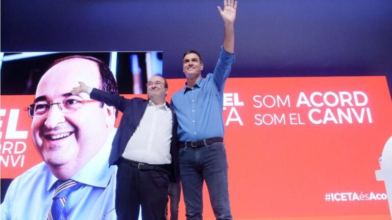 Miquel Iceta y Pedro Sánchez