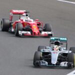 Coches de Lewis Hamilton y Sebastian Vettel