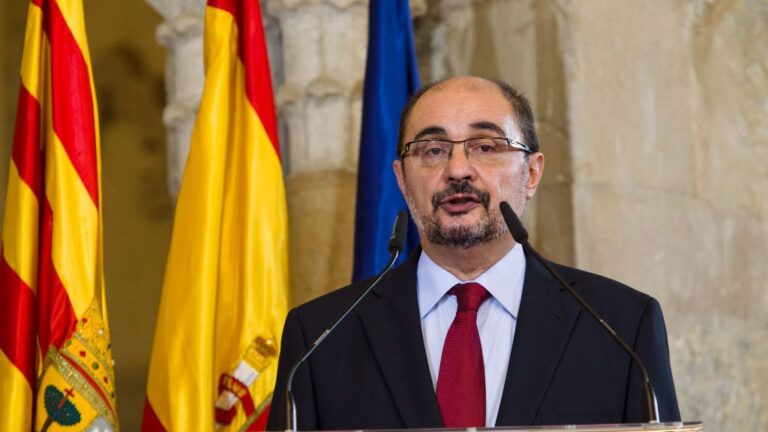 Javier Lambán, presidente del Gobierno de Aragón