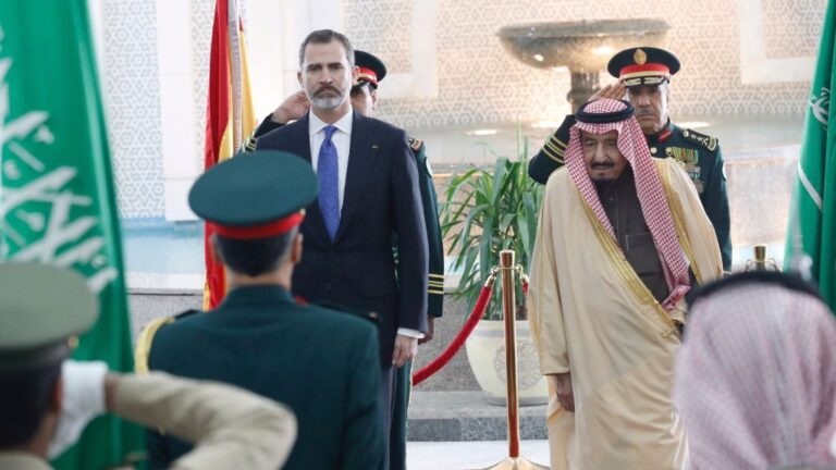 Rey Felipe y Rey de Arabia Saudí