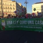 Manifestación por la ILP Vivienda Madrid