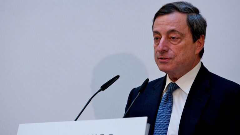 Mario Draghi, presidente del Banco Central Europeo