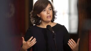 Soraya Sáenz de Santamaría, vicepresidenta del Gobierno.