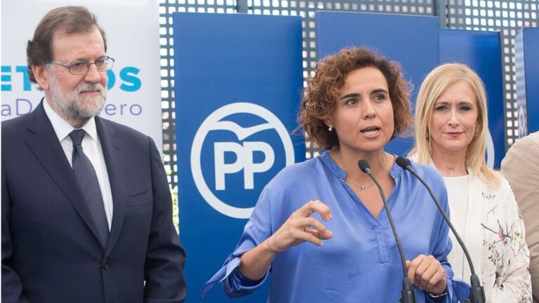 Mariano Rajoy, Dolors Montserrat y Cristina Cifuentes