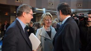 Gallardón, Aguirre y Rajoy
