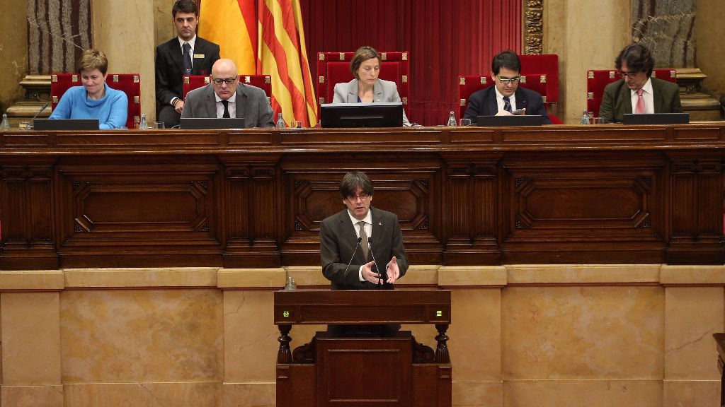 Carles Puigdemont, presidente de la Generalitat de Cataluña