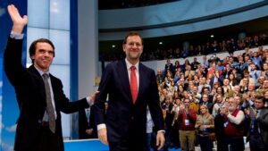 Jose Maria Aznar y Mariano Rajoy