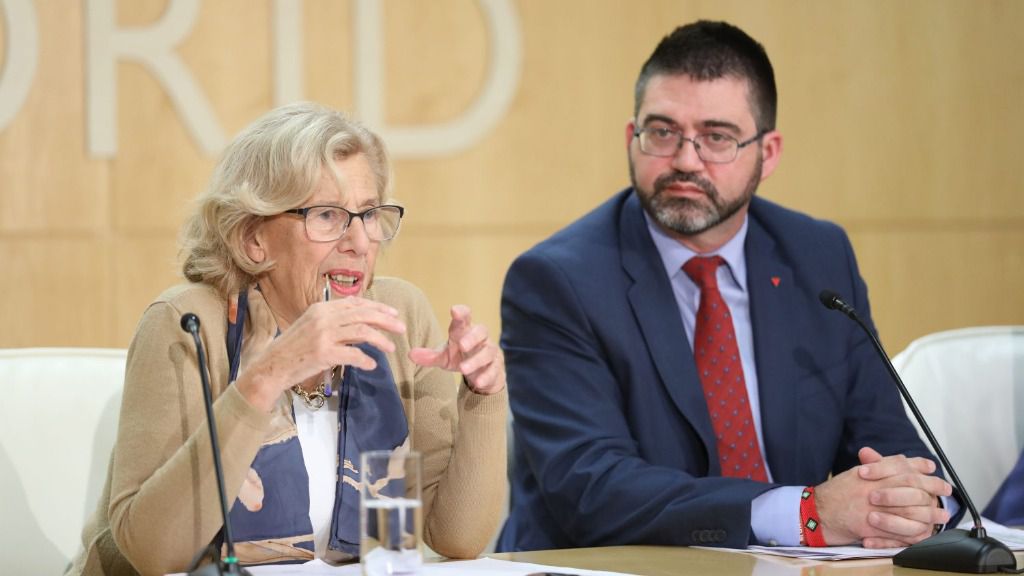 Manuela Carmena y Carlos Sánchez Mato.