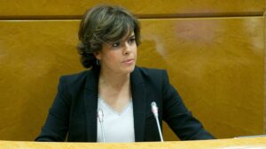 Soraya Sáenz de Santamaría, vicepresidenta del Gobierno