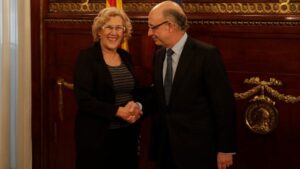 Manuela Carmena y Cristóbal Montoro