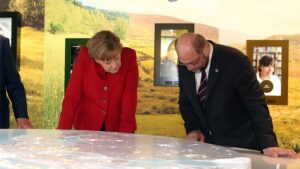 Angel Merkel y Martin Schulz