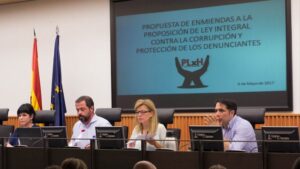 Miembros de la plataforma de denunciantes de corrupción