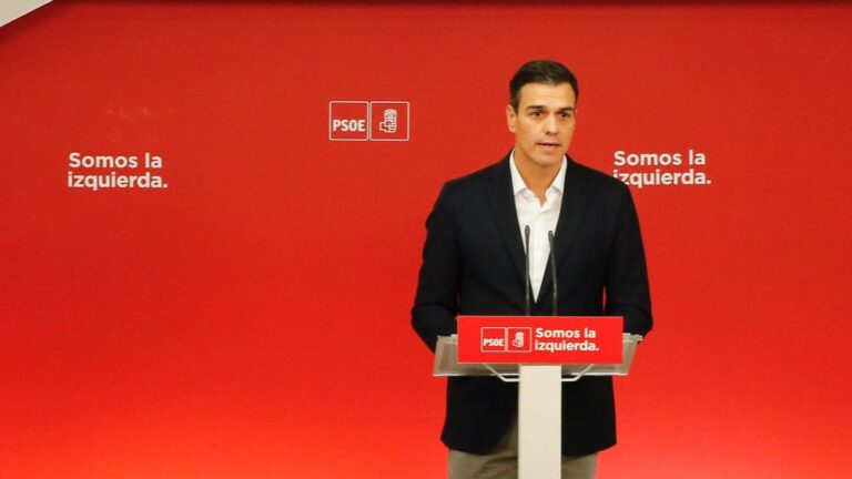 Pedro Sánchez, secretario general del PSOE