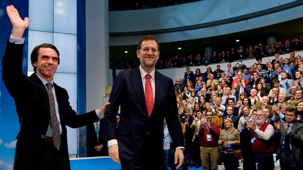 Jose Maria Aznar y Mariano Rajoy