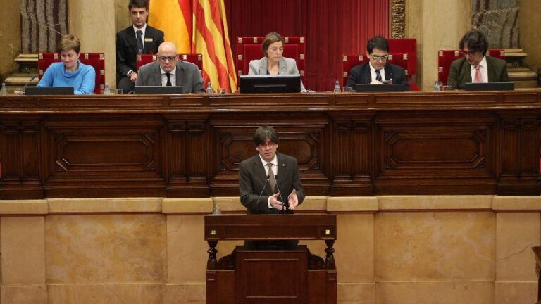 Carles Puigdemont, presidente de la Generalitat de Cataluña