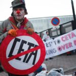 Manifestación contra el CETA en Estrasburgo.