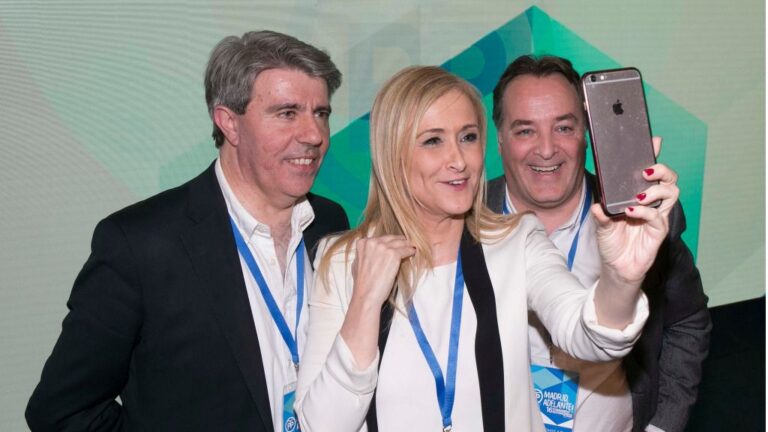 Cristina Cifuentes, Ángel Garrido y Jaime González Taboada